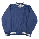 Mens Bomber Jacket Blue Nylon XL