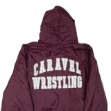 DELONG Caravel Wrestling Mens Jacket Maroon Hooded 2XL