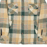 Mens Lumberjack Jacket Beige Wool Check M