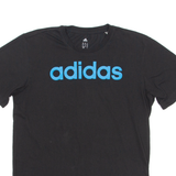 ADIDAS Mens T-Shirt Black Crew Neck M