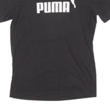 PUMA Mens T-Shirt Black Crew Neck S