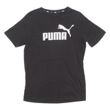 PUMA Mens T-Shirt Black Crew Neck S