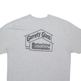 CARHARTT Garrety Glass Loose Fit Mens T-Shirt Grey Button Neck L