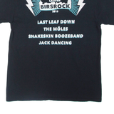 GILDAN Birdrock Mens Band T-Shirt Black M