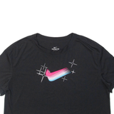 NIKE Cropped Womens T-Shirt Black M