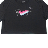 NIKE Cropped Womens T-Shirt Black M