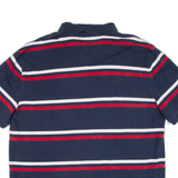 TOMMY HILFIGER Mens Polo Shirt Blue Striped 2XL