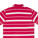 TOMMY HILFIGER Mens Polo Shirt Red Striped XL