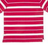TOMMY HILFIGER Mens Polo Shirt Red Striped XL