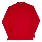 POLO RALPH LAUREN Mens Polo Shirt Red Long Sleeve XL