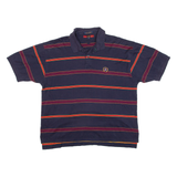 TOMMY HILFIGER Mens Polo Shirt Blue Striped XL