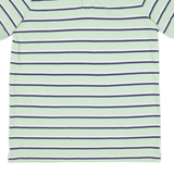 CHAPS Mens Polo Shirt Green Striped L
