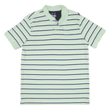 CHAPS Mens Polo Shirt Green Striped L