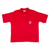 HANES Mens Polo Shirt Blue XL