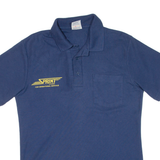CADILLAC Mens Polo Shirt Blue M