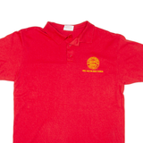 Mens Polo Shirt Red L