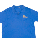 CRYSTAL SPRINGS Mens Polo Shirt Blue XL