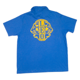 CRYSTAL SPRINGS Mens Polo Shirt Blue XL