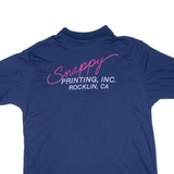 CRYSTAL SPRINGS Mens Polo Shirt Blue L