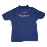 CRYSTAL SPRINGS Mens Polo Shirt Blue L