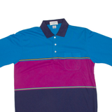 TOURNAMENT Mens Polo Shirt Blue L