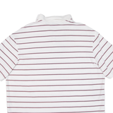 CREMIEUX Mens Polo Shirt White Striped L