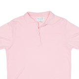 SHENANIGANS Womens Polo Shirt Pink L