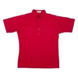 ANTIGUA Mens Polo Shirt Red L