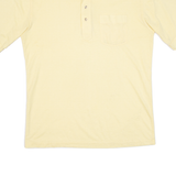 Mens Polo Shirt Yellow M