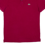 LACOSTE Slim Fit Mens Polo Shirt Maroon M