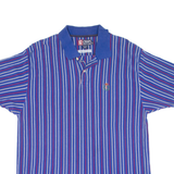 CHAPS RALPH LAUREN Mens Polo Shirt Blue Striped XL