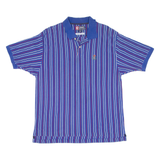 CHAPS RALPH LAUREN Mens Polo Shirt Blue Striped XL