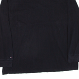TOMMY HILFIGER Mens Polo Shirt Black Long Sleeve XL