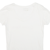 CALVIN KLEIN JEANS Womens T-Shirt White V-Neck M