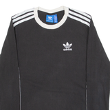 ADIDAS Womens T-Shirt Black Long Sleeve UK 6