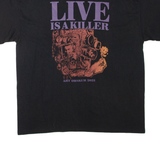 GILDAN Live Is A Killer Mens T-Shirt Black XL