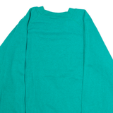 HANES Womens Sweatshirt Green Crew Neck 90s XL