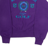 CRABLE SPORTSWEAR Royal Scottish Game Of Golf Mens Sweatshirt Red 90s M