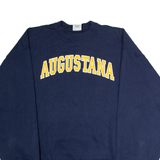 THE COTTON EXCHANGE Augustana Mens Sweatshirt Blue Crew Neck 90s USA XL