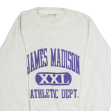 CRABLE SPORTSWEAR James Madison Athletic Dept. Mens Sweatshirt Grey 90s USA L