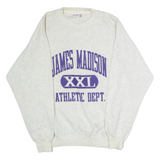 CRABLE SPORTSWEAR James Madison Athletic Dept. Mens Sweatshirt Grey 90s USA L