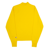 CHAMPION REVERSE WEAVE Mens Sweatshirt Yellow High Neck S