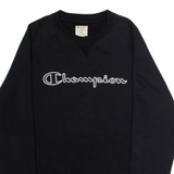 CHAMPION Mens Sweatshirt Black Crew Neck S