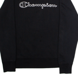 CHAMPION Mens Sweatshirt Black Crew Neck S