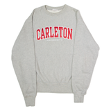 CHAMPION REVERSE WEAVE Carleton University Mens Sweatshirt Grey Crew Neck M
