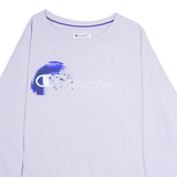 CHAMPION Womens Sweatshirt Purple Crew Neck 2XL