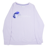 CHAMPION Womens Sweatshirt Purple Crew Neck 2XL