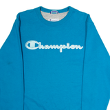 CHAMPION Mens Sweatshirt Blue Crew Neck S