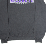 CHAMPION Nazareth College Mens Sweatshirt Grey Crew Neck USA L
