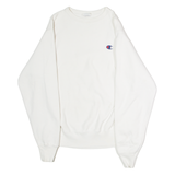 CHAMPION REVERSE WEAVE Mens Sweatshirt White Crew Neck S